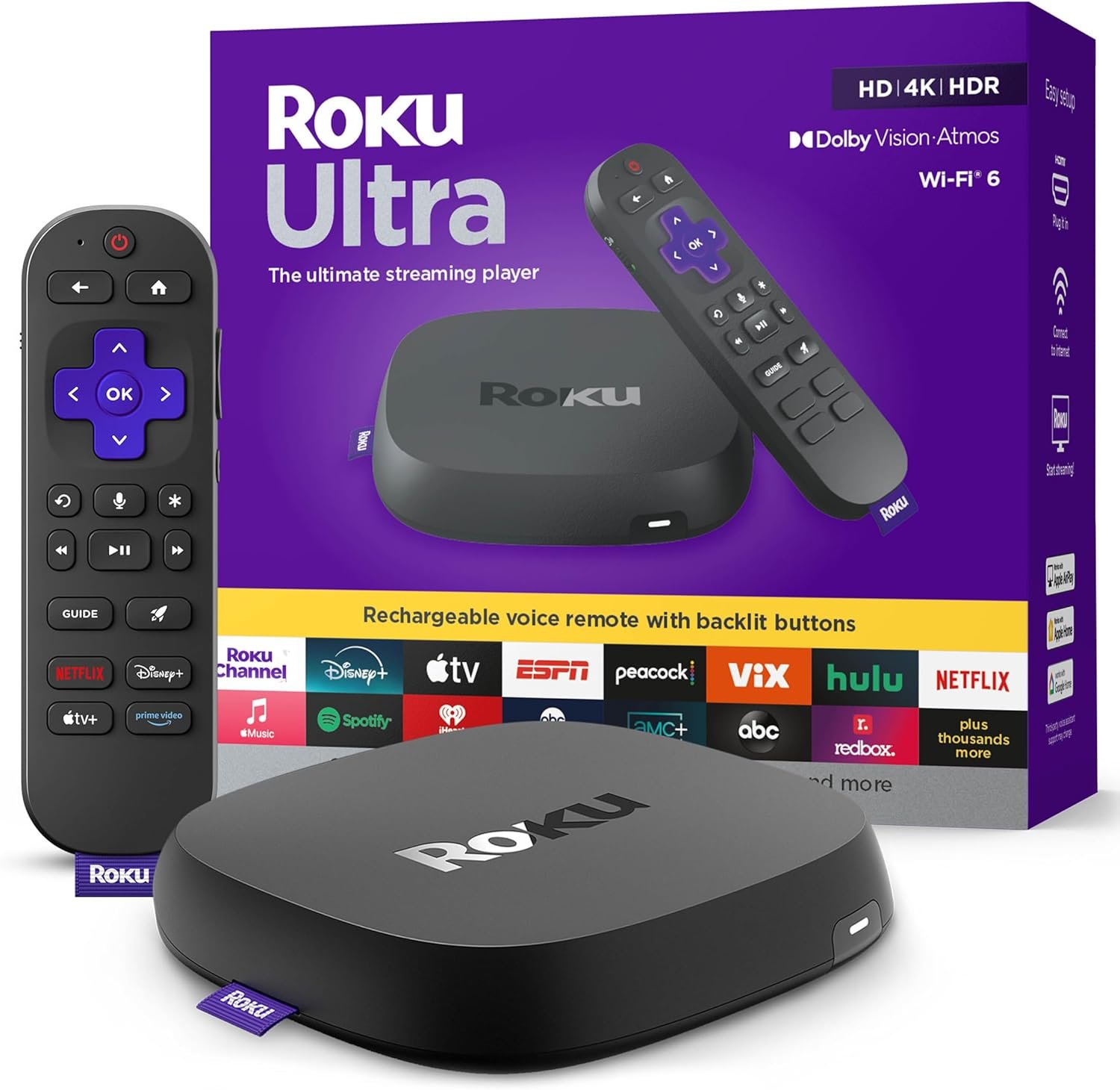 Roku 2024 Ultra 4K streaming box